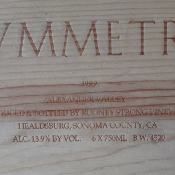 SYMMETRY WOODEN WINE CRATE - Picture 4 of 8